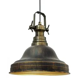Bamyum Ulmete Industrial Vintage Metall AntikeskupferHängelampe
