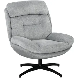 Homcom Sessel Drehbar Loungesessel mit Breiter Sitzfläche, Integrierter Armlehne, Gepolstert Relaxsessel