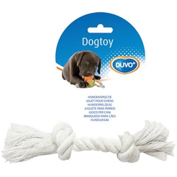 DUVO+ Spielknochen Hundespielzeug Knot Baumwolle weiß, Maße: 20 cm