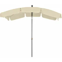 SIENA GARDEN  Tropico Tropico Mittelstockschirm anthrazit/natur 210x140cm