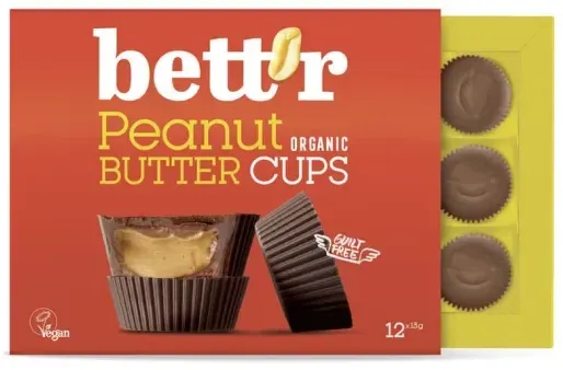 Bett’r Peanut Butter Cups Box bio (12St)
