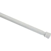 GARDINIA Spannstange, weiß, 90-140 cm, ausziehbar ohne Bohren, Vorhangstange, Raumteiler