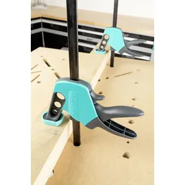 WOLFCRAFT Einhandzwinge Metall 150 mm blau