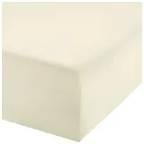 REDBEST Single-Jersey Boxspring-Spannbettlaken Denver in natur | Gr.: 180x200 cm - 200x200 cm