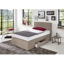 Westfalia Schlafkomfort Boxspringbett 120 x 200 cm H2 Beige