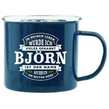 Hti-Living Echter Kerl Teetasse 0,5 l Blau