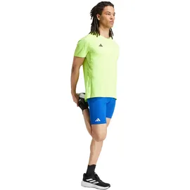 adidas Adizero Essentials Laufshirt Herren - Lucid Lemon - S