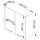 Akord Hängender Badezimmerschrank 60 x 60 x 22,5 cm Weiß