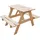 TIMBELA Kindersitzgarnitur Holz M012-1 Klein
