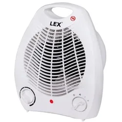 LEX Heizlüfter Ventilator Elektroheizer Heizgerät Heizung max. 2000W Weiss