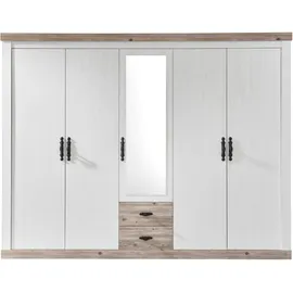 Home Affaire Drehtürenschrank Florenz 265 x 201 x 60 cm Weiß