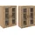 vidaXL Wandmontierte Schränke 2 pcs Artisan-Eiche 69,5 x 34 x 90 cm
