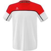 Erima Herren „CHANGE T-Shirt, weiß/rot/schwarz, XXXL