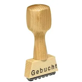 kompatible Ware Textstempel Gebucht Holz 1 St.