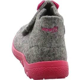 superfit Baby Mädchen - Schuhe HAPPY Slipper, Modern, HELLGRAU/PINK 2500, 21