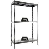 Proregal Schwerlastregal Big Metal Yeti Three HxBxT 200 x 180 x 60 cm Fachlast 400 kg Verzinkt