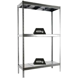 Proregal Schwerlastregal Big Metal Yeti Three HxBxT 200 x 180 x 60 cm Fachlast 400 kg Verzinkt