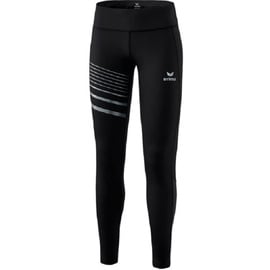 Erima Damen Race Line 2.0 lange Laufhose, schwarz, 34