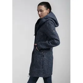 POLARINO Strickmantel Blau 36
