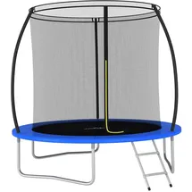 vidaXL Trampolin Set 244 cm inkl. Sicherheitsnetz blau