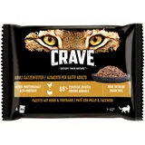 Crave Pouch Multipack Huhn und Truthahn 4 x 85 g