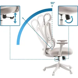 MyBuero Ergomy Colore 3D Netzstoff Beige