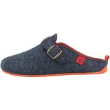 Andres Machado Clogs & Hausschuhe in Übergrößen Blau Val Blue Orange/ Herren große Herrenschuhe, Größe:47 - Blau - 47