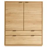 Tikamoon Buffet Senson Esszimmerschrank aus massiver Eiche beige