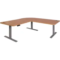 MCW Eck-Schreibtisch MCW-D40, Bürotisch Computertisch elektrisch höhenverstellbar 178x178cm 84kg