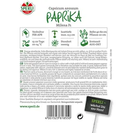 Sperli Paprika Milena F1 Gelb-Orange | Paprikasamen von Sperli-Samen