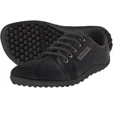 Leguano aktiv lavaschwarz, schwarze Sohle 34