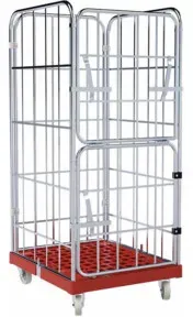 HMH rolltainer® Transportwagen 1460 KU rot 724 x 815 mm klappbar Cr 3