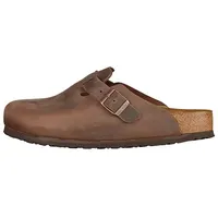 Birkenstock Leder-Clogs "Boston" in Braun - Weite S - 43