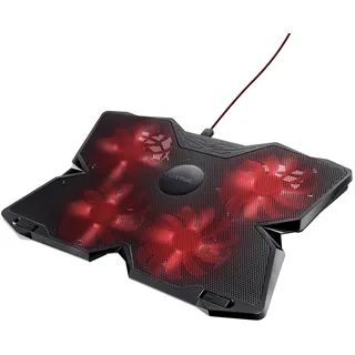 Trust GXT 278 Yozu Notebook-Ständer mit Kühlfunktion Höhenverstellbar regelbare Lüfter