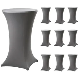 Trutzholm Stehtischhusse Stretch Anthrazit Ø 80 cm 10er Set