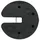 vidaXL Pavillon-Gewichte 4 Stk. Schwarz 220x50 mm Beton