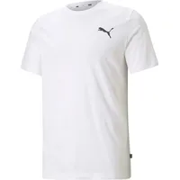 Puma Herren ESS Small Logo Tee T-Shirt, White White-Cat, XL