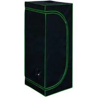 Kingpower Grow Zelt für Pflanzen Zuchtzelt Gewächshaus Box Garten Anzucht Gemüse Kräuter Grow Schrank Indoor 40 x 40 x 160 cm Blumen klein Tomaten Hydro Green