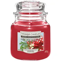 Yankee Candle Mistletoe Charm Duftkerze 340 g rot
