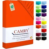 Camry Spannbettlaken Jersey-Baumwolle 60 x 120 - 70 x 140 cm Orange