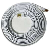 Vago-Tools CAT7 Patchkabel Netzwerkkabel weiß 30m flach