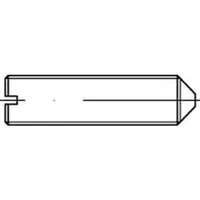 Industrial Quality Supplies ISO 7434 Gewindestifte mit Schlitz und