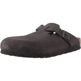 Birkenstock Boston Leve Velvet Grey Pantoletten/Clogs Herren Grau - 44 - Pantoletten/Clogs Shoes - 44 EU