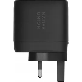 Native Union 67W Dual USB-C Fast GaN PD Wall Charger Schwarz