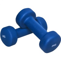 GORILLA SPORTS® Neopren Kurzhanteln - 2er Set, 2x2kg, rutschfest - Hanteln, Gewichte, Hantelset, Dumbbells, Gymnastikhanteln, Fitness