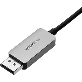 Amazon Basics USB-C-auf-DisplayPort-Kabel, Aluminium, 1.8 m, Grau