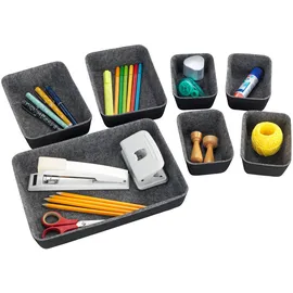 Wenko Schubladenorganizer 7-tlg. grau