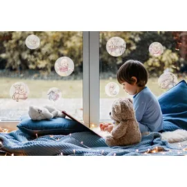 KOMAR Fensterbild Fenstersticker - Winnie the Pooh Wonderful - Größe 30 x 30 cm, 31 x 30 cm, 2 Bogen bunt
