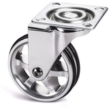 SO-Tech Möbelrolle bobby Ø 75 mm Aluminiumrad ohne Bremse