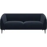 flexlux Couch Polyester 3-Sitzer Blau